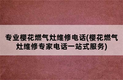 专业樱花燃气灶维修电话(樱花燃气灶维修专家电话一站式服务)