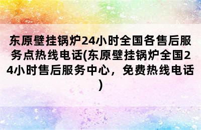 东原壁挂锅炉24小时全国各售后服务点热线电话(东原壁挂锅炉全国24小时售后服务中心，免费热线电话)