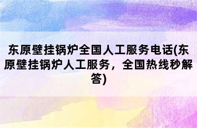 东原壁挂锅炉全国人工服务电话(东原壁挂锅炉人工服务，全国热线秒解答)