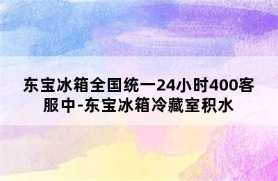 东宝冰箱全国统一24小时400客服中-东宝冰箱冷藏室积水