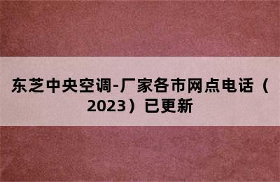 东芝中央空调-厂家各市网点电话（2023）已更新