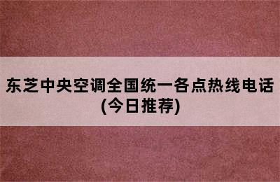 东芝中央空调全国统一各点热线电话(今日推荐)