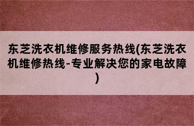 东芝洗衣机维修服务热线(东芝洗衣机维修热线-专业解决您的家电故障)