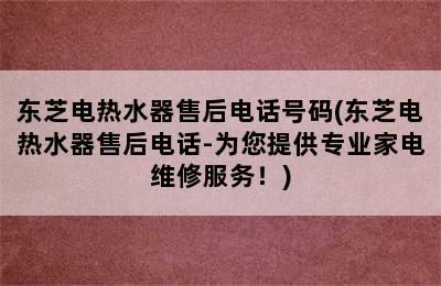 东芝电热水器售后电话号码(东芝电热水器售后电话-为您提供专业家电维修服务！)