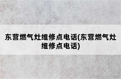 东营燃气灶维修点电话(东营燃气灶维修点电话)