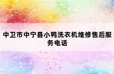 中卫市中宁县小鸭洗衣机维修售后服务电话