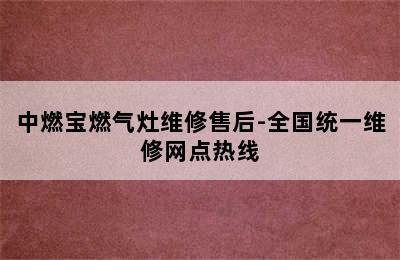 中燃宝燃气灶维修售后-全国统一维修网点热线