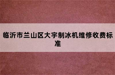 临沂市兰山区大宇制冰机维修收费标准