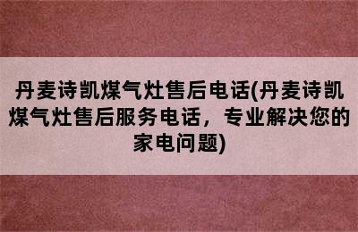 丹麦诗凯煤气灶售后电话(丹麦诗凯煤气灶售后服务电话，专业解决您的家电问题)