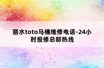 丽水toto马桶维修电话-24小时报修总部热线