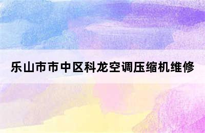 乐山市市中区科龙空调压缩机维修