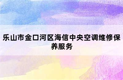 乐山市金口河区海信中央空调维修保养服务