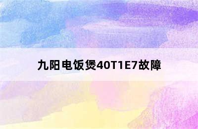 九阳电饭煲40T1E7故障