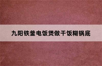 九阳铁釜电饭煲做干饭糊锅底