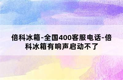 倍科冰箱-全国400客服电话-倍科冰箱有响声启动不了