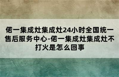 偌一集成灶集成灶24小时全国统一售后服务中心-偌一集成灶集成灶不打火是怎么回事