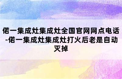 偌一集成灶集成灶全国官网网点电话-偌一集成灶集成灶打火后老是自动灭掉