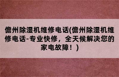 儋州除湿机维修电话(儋州除湿机维修电话-专业快修，全天候解决您的家电故障！)