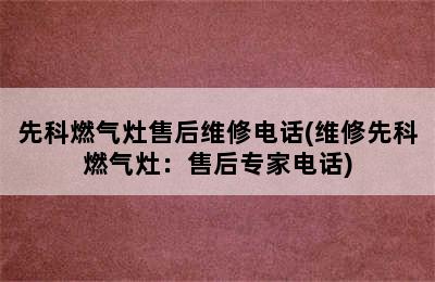 先科燃气灶售后维修电话(维修先科燃气灶：售后专家电话)