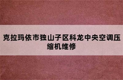 克拉玛依市独山子区科龙中央空调压缩机维修