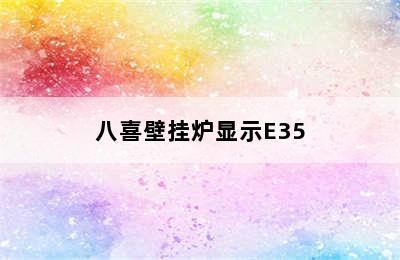 八喜壁挂炉显示E35