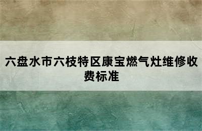 六盘水市六枝特区康宝燃气灶维修收费标准