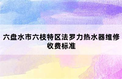 六盘水市六枝特区法罗力热水器维修收费标准