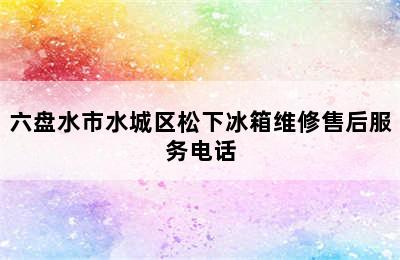 六盘水市水城区松下冰箱维修售后服务电话