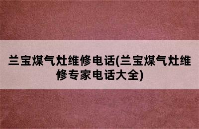 兰宝煤气灶维修电话(兰宝煤气灶维修专家电话大全)