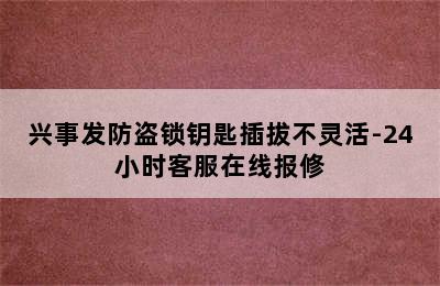 兴事发防盗锁钥匙插拔不灵活-24小时客服在线报修