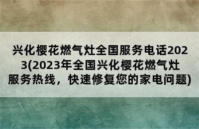 兴化樱花燃气灶全国服务电话2023(2023年全国兴化樱花燃气灶服务热线，快速修复您的家电问题)