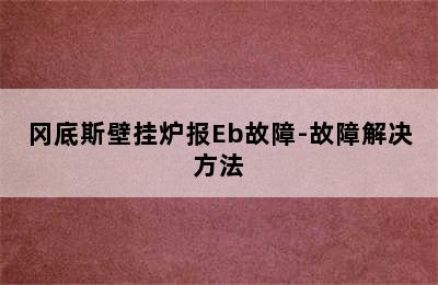 冈底斯壁挂炉报Eb故障-故障解决方法