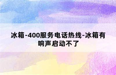 冰箱-400服务电话热线-冰箱有响声启动不了