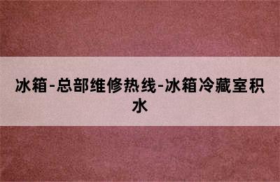 冰箱-总部维修热线-冰箱冷藏室积水