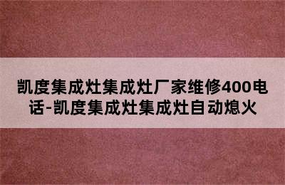 凯度集成灶集成灶厂家维修400电话-凯度集成灶集成灶自动熄火