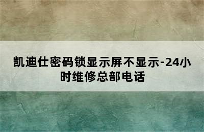 凯迪仕密码锁显示屏不显示-24小时维修总部电话