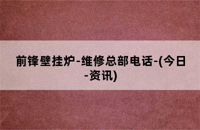 前锋壁挂炉-维修总部电话-(今日-资讯)