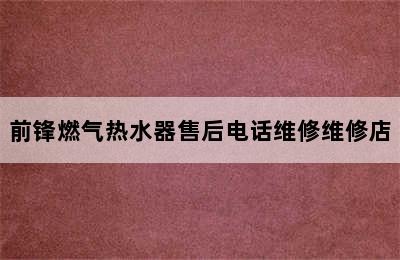 前锋燃气热水器售后电话维修维修店