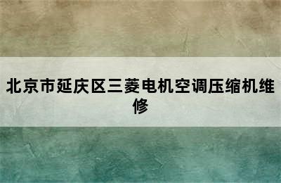 北京市延庆区三菱电机空调压缩机维修