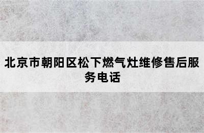 北京市朝阳区松下燃气灶维修售后服务电话