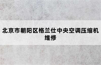 北京市朝阳区格兰仕中央空调压缩机维修