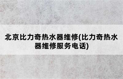 北京比力奇热水器维修(比力奇热水器维修服务电话)