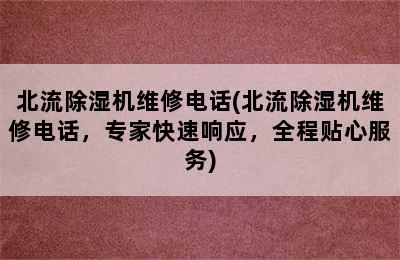 北流除湿机维修电话(北流除湿机维修电话，专家快速响应，全程贴心服务)