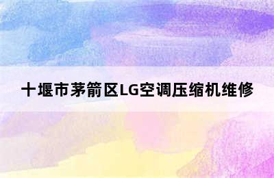 十堰市茅箭区LG空调压缩机维修