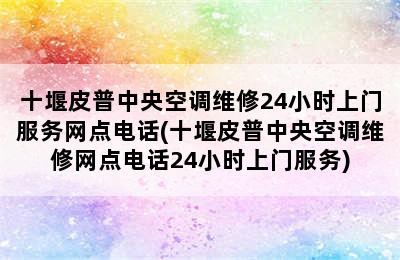 十堰皮普中央空调维修24小时上门服务网点电话(十堰皮普中央空调维修网点电话24小时上门服务)