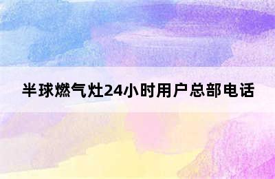 半球燃气灶24小时用户总部电话