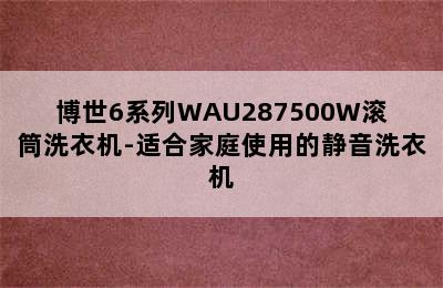 博世6系列WAU287500W滚筒洗衣机-适合家庭使用的静音洗衣机