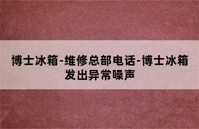 博士冰箱-维修总部电话-博士冰箱发出异常噪声