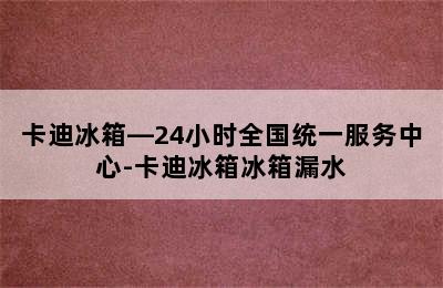 卡迪冰箱—24小时全国统一服务中心-卡迪冰箱冰箱漏水