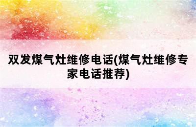 双发煤气灶维修电话(煤气灶维修专家电话推荐)